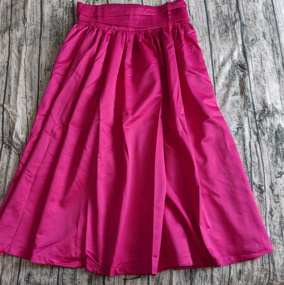 Beulah satin maxi skirt with pockets